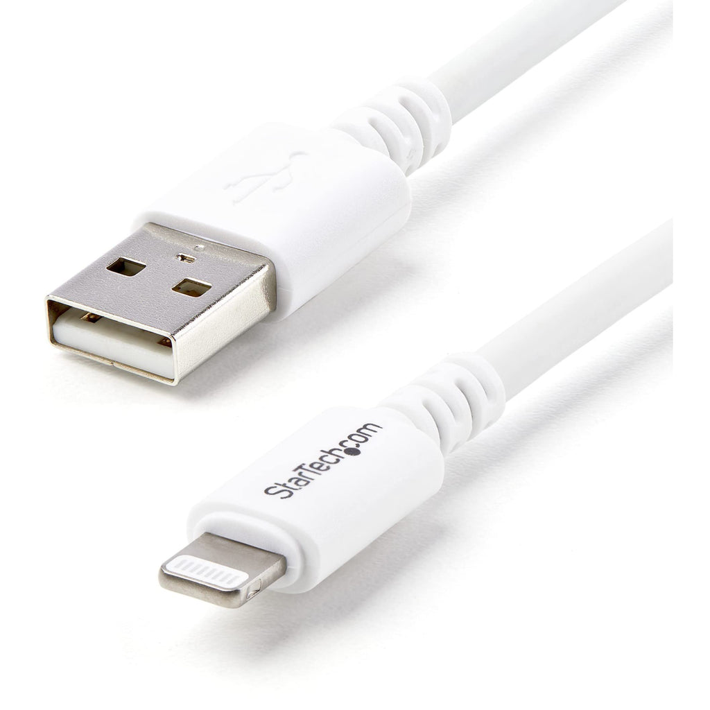 [Australia - AusPower] - StarTech.com 3m (10ft) Long White Apple 8-pin Lightning Connector to USB Cable for iPhone / iPod / iPad - Charge and Sync Cable (USBLT3MW) 10ft 