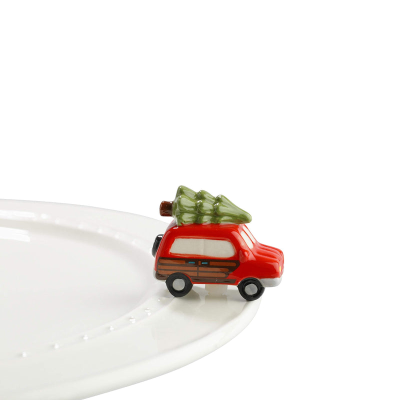 [Australia - AusPower] - Nora Fleming Hand-Painted Mini: Just Like the Griswolds (Woody Van with Tree) A147 