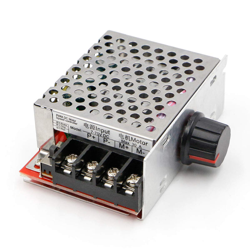 [Australia - AusPower] - RioRand PWM DC Motor Speed Controller Switch Control 7-70V 30A Fuse 