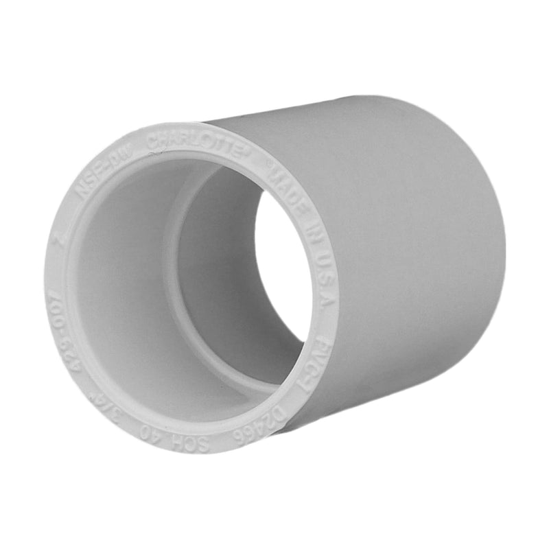 [Australia - AusPower] - CHARLOTTE PIPE 3/4 SCH 40 COUPLING SXS CONTRACTOR PACK PRESSURE ( 10 Unit Bag ) 3/4 Inch ( Bag qty: 10 ) White 