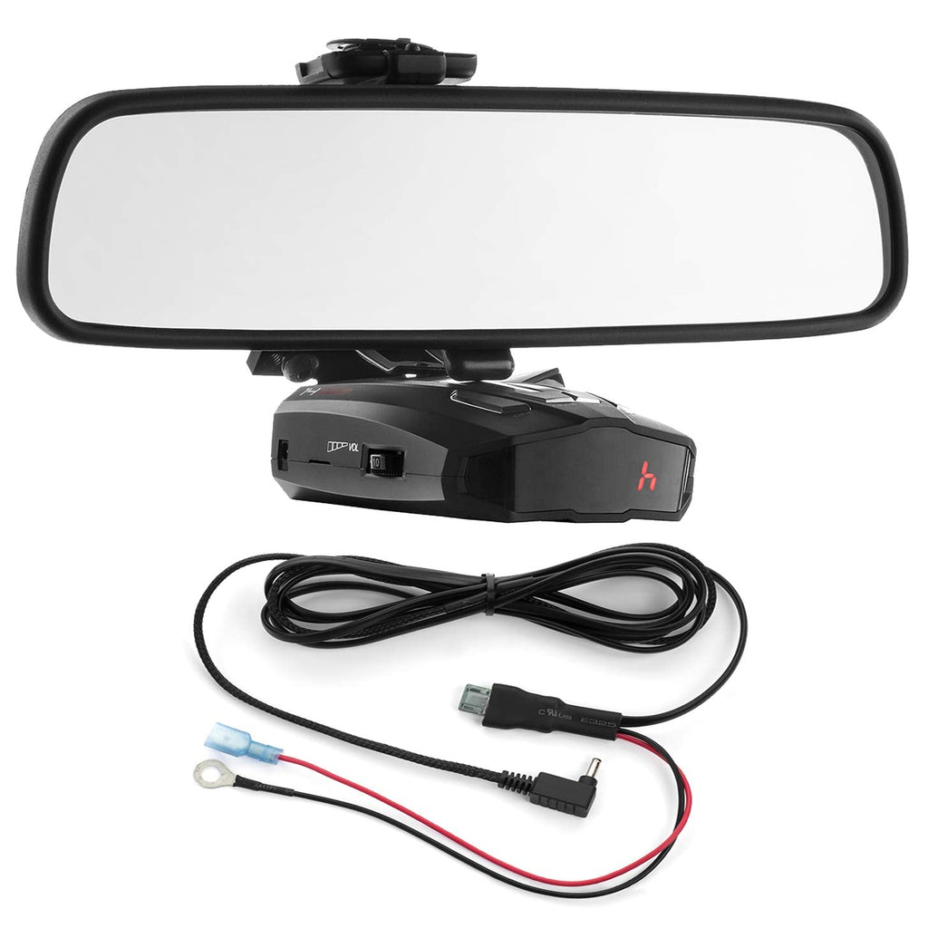 [Australia - AusPower] - Radar Mount Mirror Mount Bracket + Direct Wire Power Cord for Cobra Radar Detectors (3001203) 