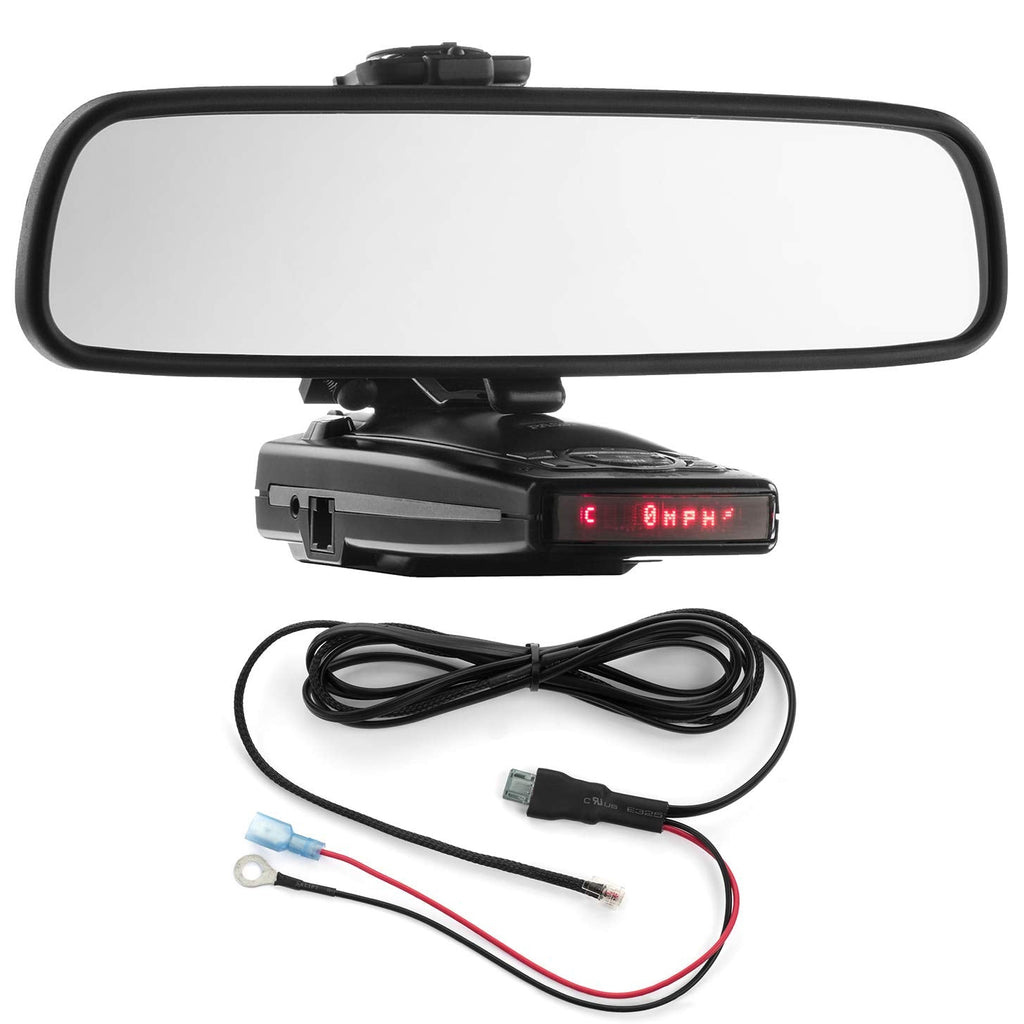 [Australia - AusPower] - Radar Mount Mirror Mount Bracket + Direct Wire Power Cord for Escort 9500ix X50 8500 (3001201) 