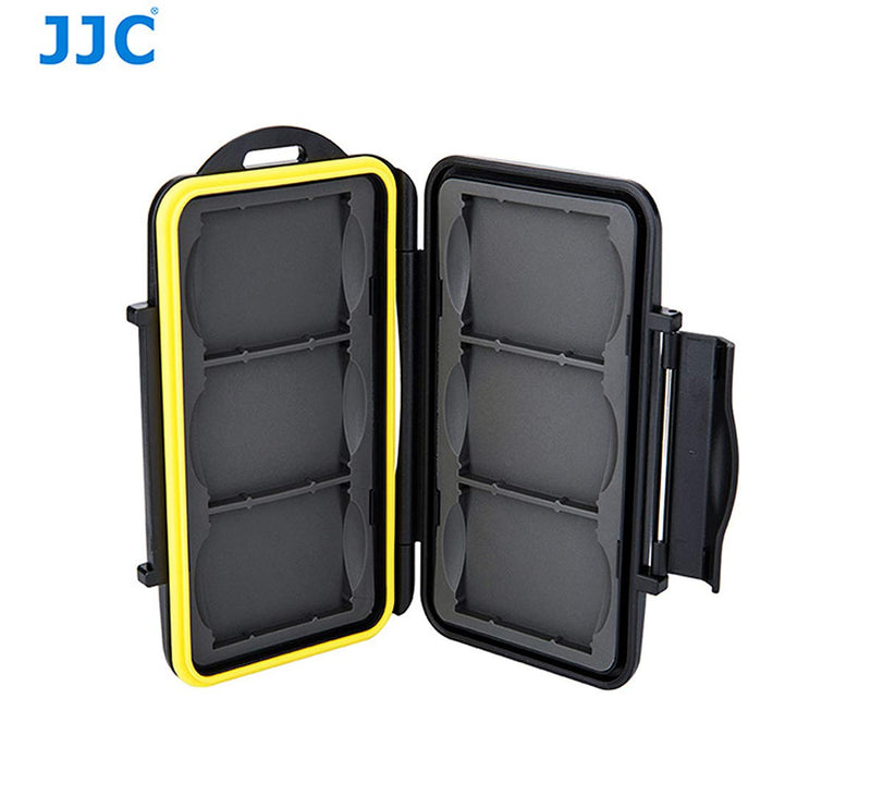 [Australia - AusPower] - Water Resistant JJC MC-CF6 Memory Card Hard Case for 6 Pcs CF Cards with Lock 