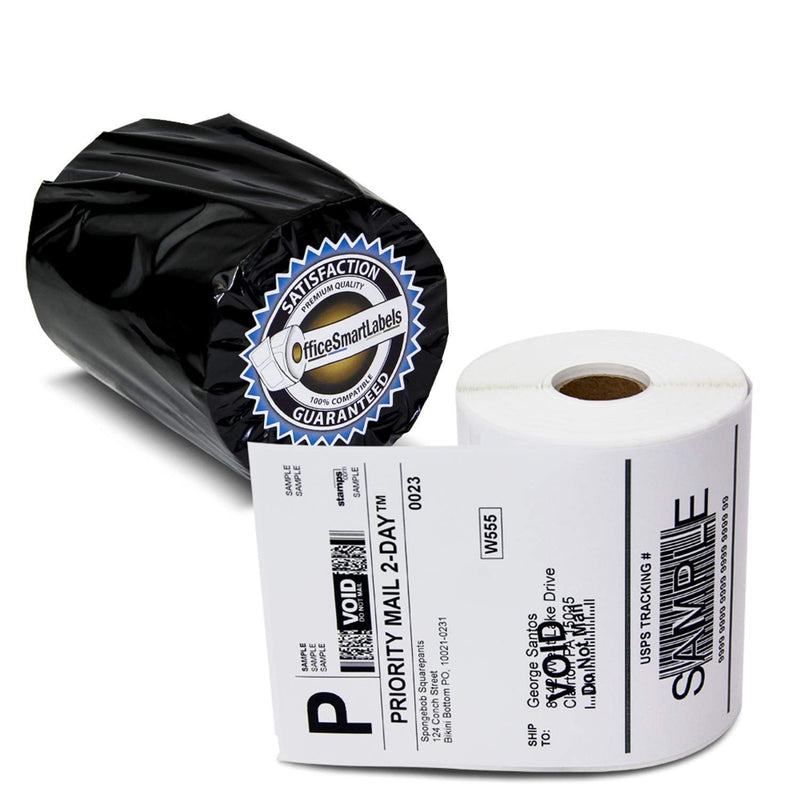 [Australia - AusPower] - OfficeSmartLabels - 4" x 6" 4XL Internet Postage Shipping Labels, Compatible with 1744907 (1 Roll - 220 Labels Per Roll) Prime - 001 Roll - 220 Labels Per Roll 