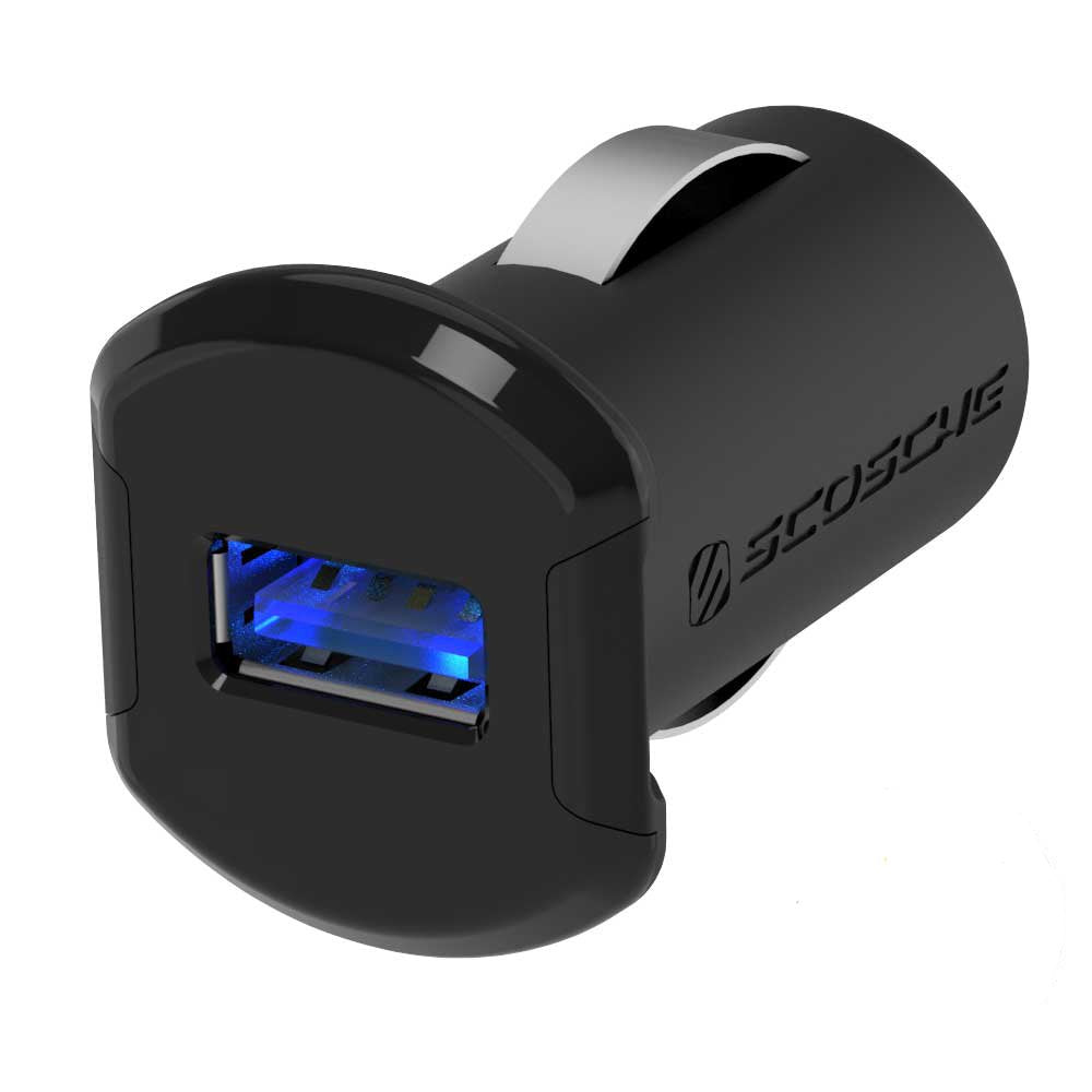 [Australia - AusPower] - SCOSCHE USBC121M ReVolt Universal Mobile Single Port Car Charger, Black 1 Port Black 