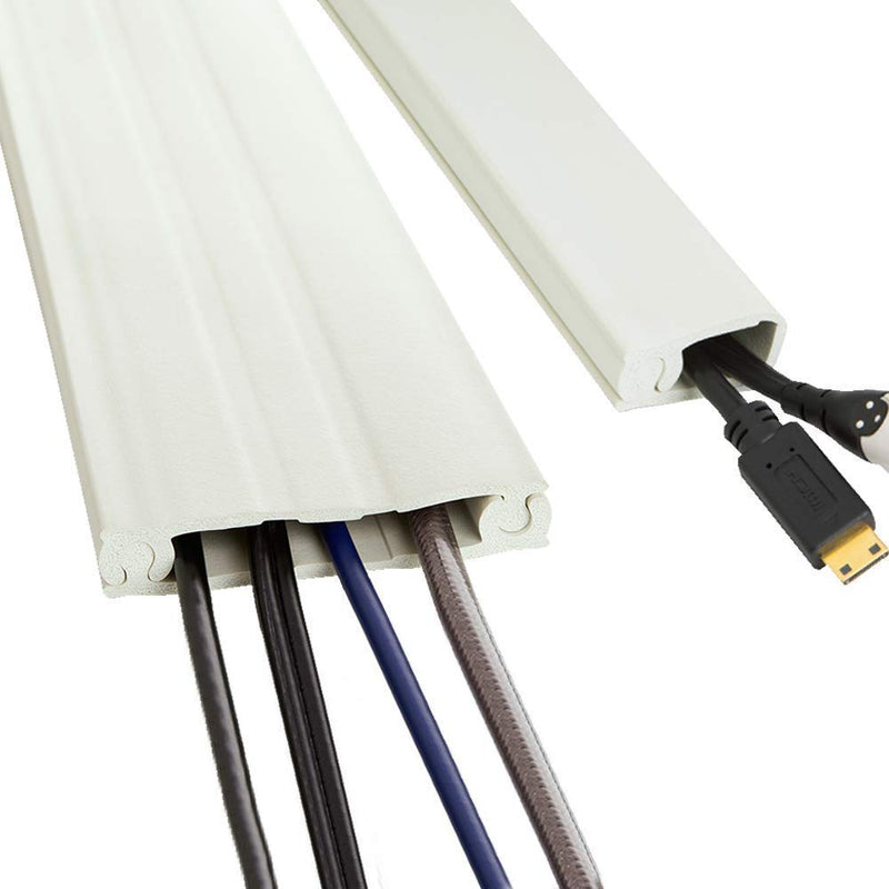 [Australia - AusPower] - UT Wire Cordline 2-Way Cord Channel in Paintable White, 8-ft Continuous Roll 8 FT 