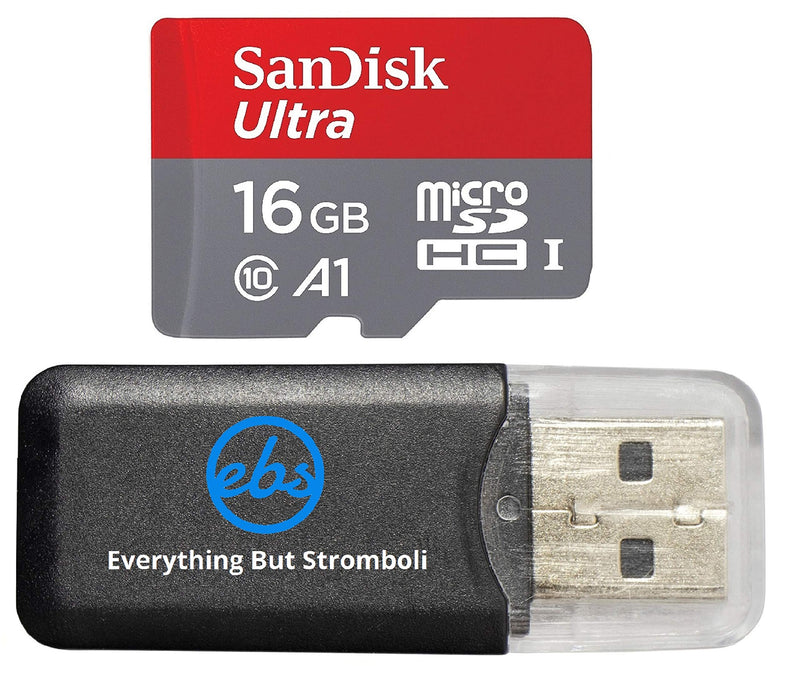 [Australia - AusPower] - Sandisk Ultra micro SDHC Micro SD UHS-1 TF Memory Card 16GB 16G Class 10 works with Samsung GALAXY S5 w/ Everything But Stromboli Memory Card Reader 