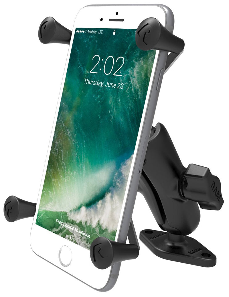 [Australia - AusPower] - RAM Mounts X-Grip Large Phone Mount with Diamond Base RAM-B-102-UN10U with Medium Arm 