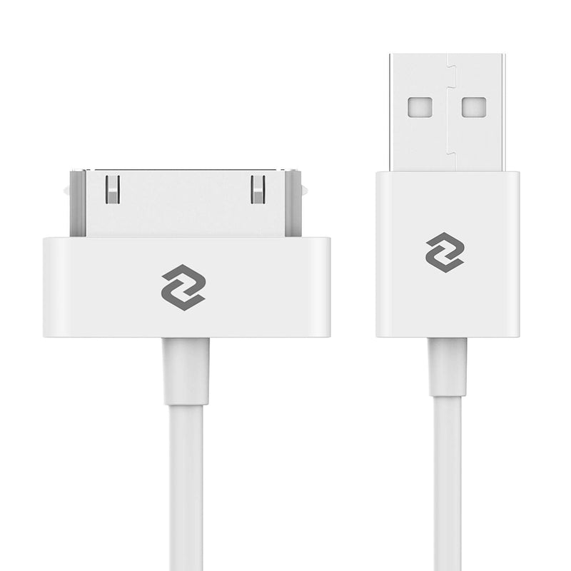 [Australia - AusPower] - JETech USB Sync and Charging Cable Compatible iPhone 4/4s, iPhone 3G/3GS, iPad 1/2/3, iPod, 3.3 Feet (White) White 