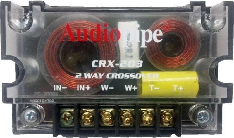 [Australia - AusPower] - Audiopipe 2 Way Crossover CRX-203 400 Watts Passive Crossover Car Audio Tweeter 