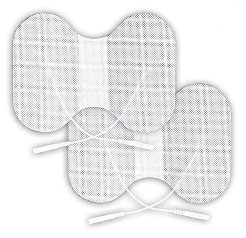 [Australia - AusPower] - Syrtenty TENS Unit Replacement Pads - Pack of 6 Butterfly Shaped Electrode Squares for Muscle Stimulation & Therapy 