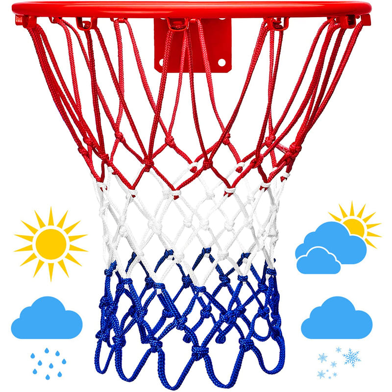 [Australia - AusPower] - LAO XUE Upgraded Thickening Heavy Duty 21inches Standard Basketball Nets,Rainproof Sunscreen for All-Weather Thick Nets,12 Loops for Indoor and Outdoor Professional Competitions Replacement Net 