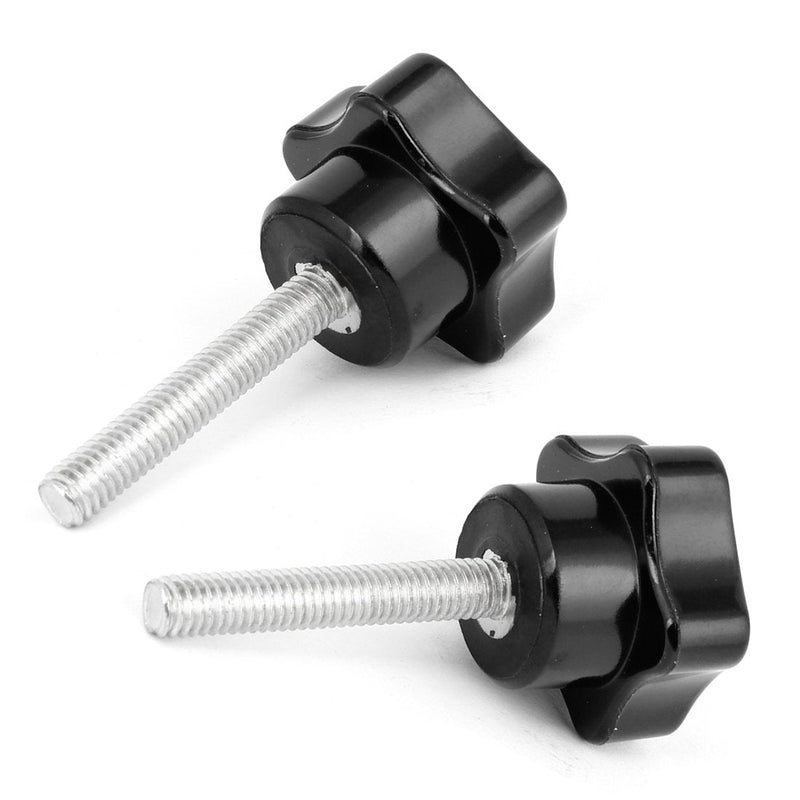 [Australia - AusPower] - uxcell M6 x 35mm Male Threaded Star Shape Clamping Knob Grip 2 Pcs 