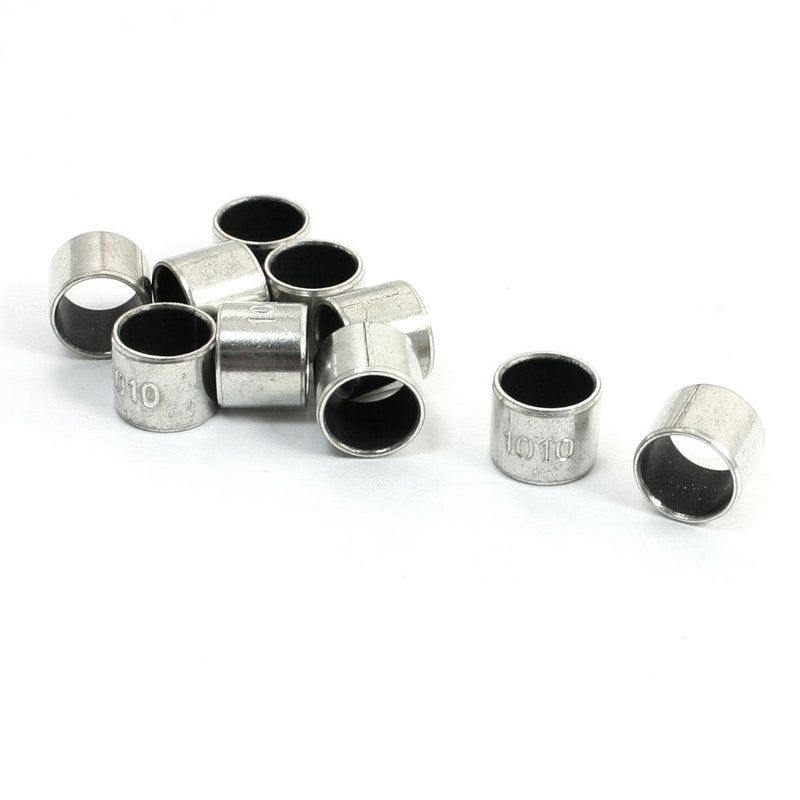 [Australia - AusPower] - uxcell 10 Pcs Plain Oilless Bearing Sleeves Composite Bushing 10 x 12 x 10mm 10mm x 12mm x 10mm 