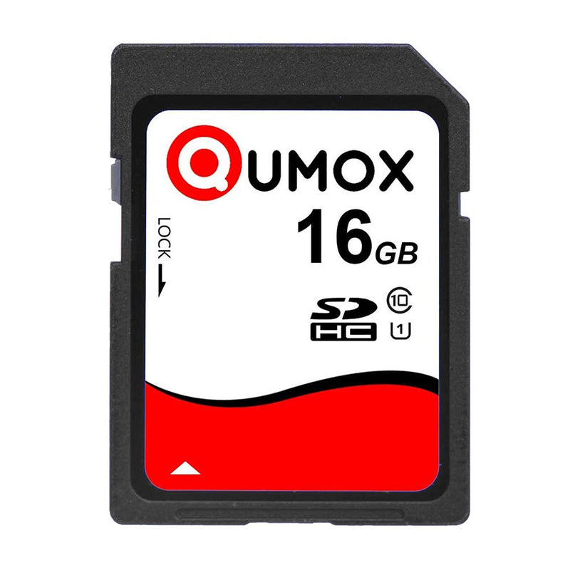 [Australia - AusPower] - QUMOX 2X 16GB SD HC 16 GB SDHC Class 10 UHS-I Secure Digital Memory Card HighSpeed Write Speed Write 15MB/s Read: 40MB/s 