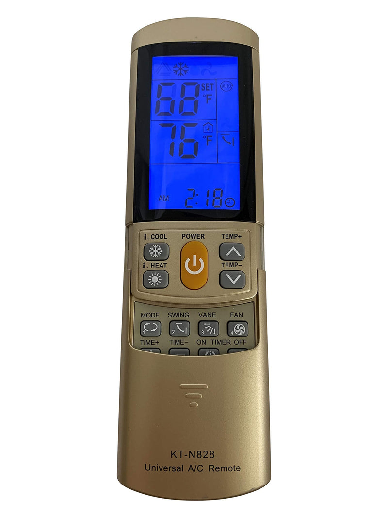 [Australia - AusPower] - GOLD COLOR AC Remote Control For Carrier, Trane, Toshiba, Sanyo, Mitsubishi, Fujitsu, Hitachi, Haier, LG, York, Midea, Panasonic, Sharp, Samsung, Kelon, Hyundai, Gree, Funai, Daikin, Rowa, Goldstar, Daewoo. 