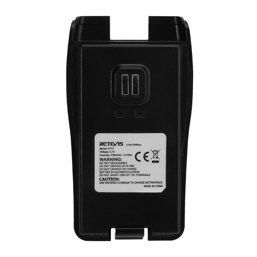 [Australia - AusPower] - Retevis H-777 2 Way Radio Battery, Replacement Li-ion Battery 1000mAh for H-777 Walkie Talkies, H-777 New Version, Not Suitable for H-777 Old Version Two Way Radio (1 Pack) 