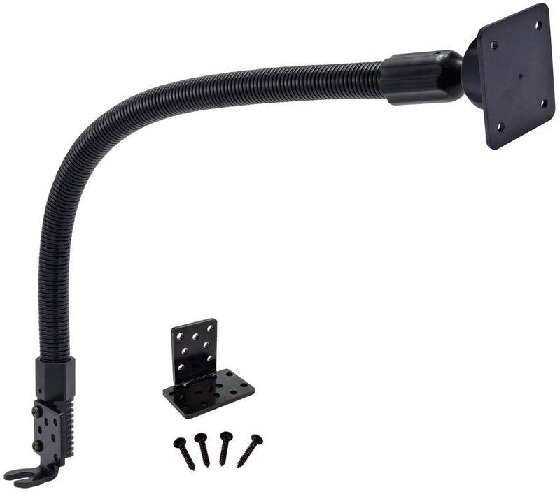 [Australia - AusPower] - Arkon 4 Hole AMPS Pattern Replacement Car or Truck Seat Rail or Floor Mounting Pedestal with Gooseneck for Satellite Radios Standard Packaging 