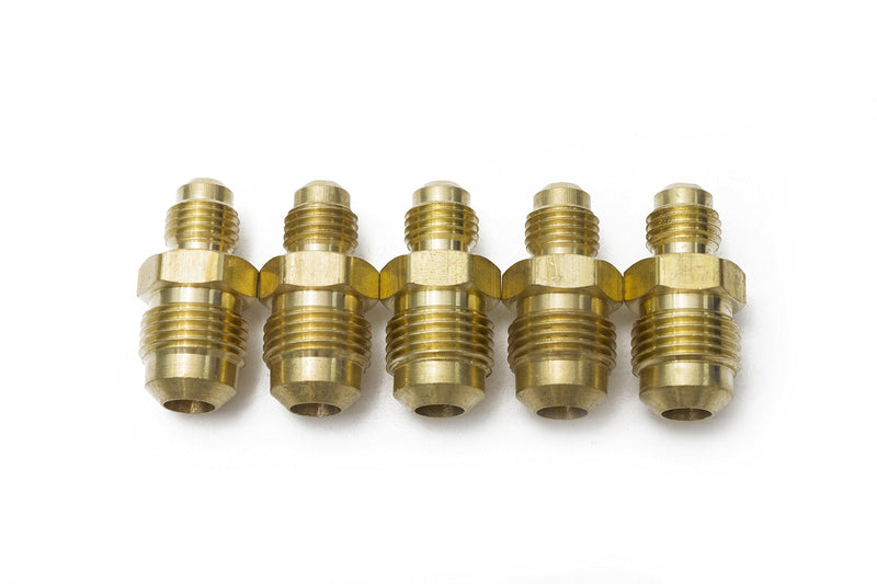 [Australia - AusPower] - LTWFITTING Brass 3/8" OD x 1/4" OD Flare Reducing Union,Brass Flare Tube Fitting(Pack of 5) 