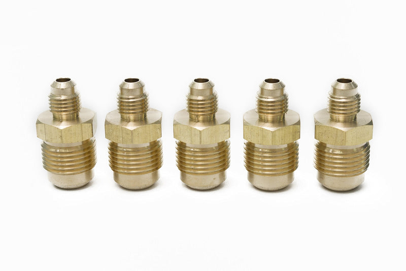 [Australia - AusPower] - LTWFITTING Brass 1/2" OD x 1/4" OD Flare Reducing Union,Brass Flare Tube Fitting(Pack of 5) 