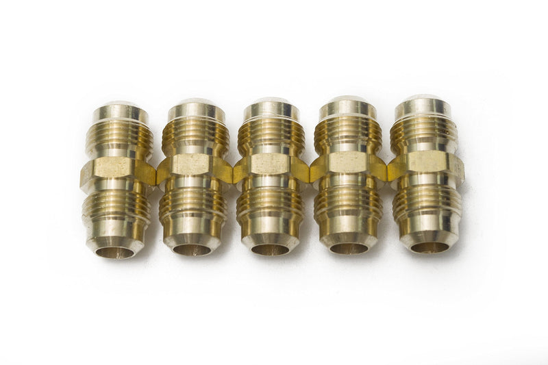 [Australia - AusPower] - LTWFITTING Brass 1/2" OD Flare Union,Brass Flare Tube Fitting(Pack of 5) 