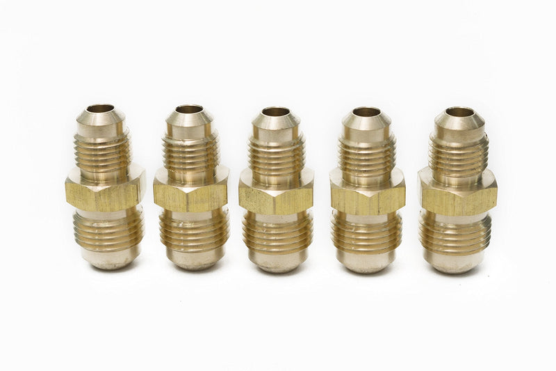 [Australia - AusPower] - LTWFITTING Brass 3/8" OD x 5/16" OD Flare Reducing Union,Brass Flare Tube Fitting(Pack of 5) 