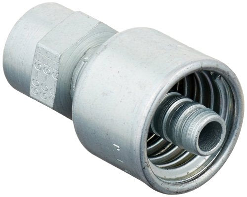[Australia - AusPower] - Gates 6G-6FP MegaCrimp Couplings, Female Pipe, NPTF Without 30 Cone Seat, Zinc Plated Carbon Steel, 2.06", 3/8" ID (Pack of 5) 
