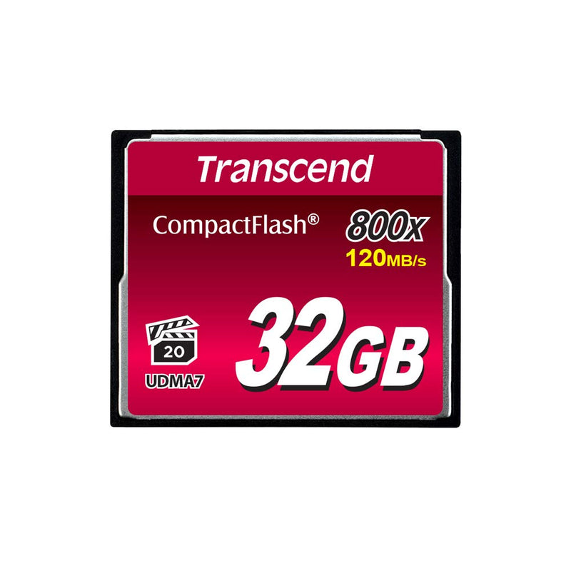 [Australia - AusPower] - Transcend 32GB CompactFlash Memory Card 800x (TS32GCF800) 32 GB 