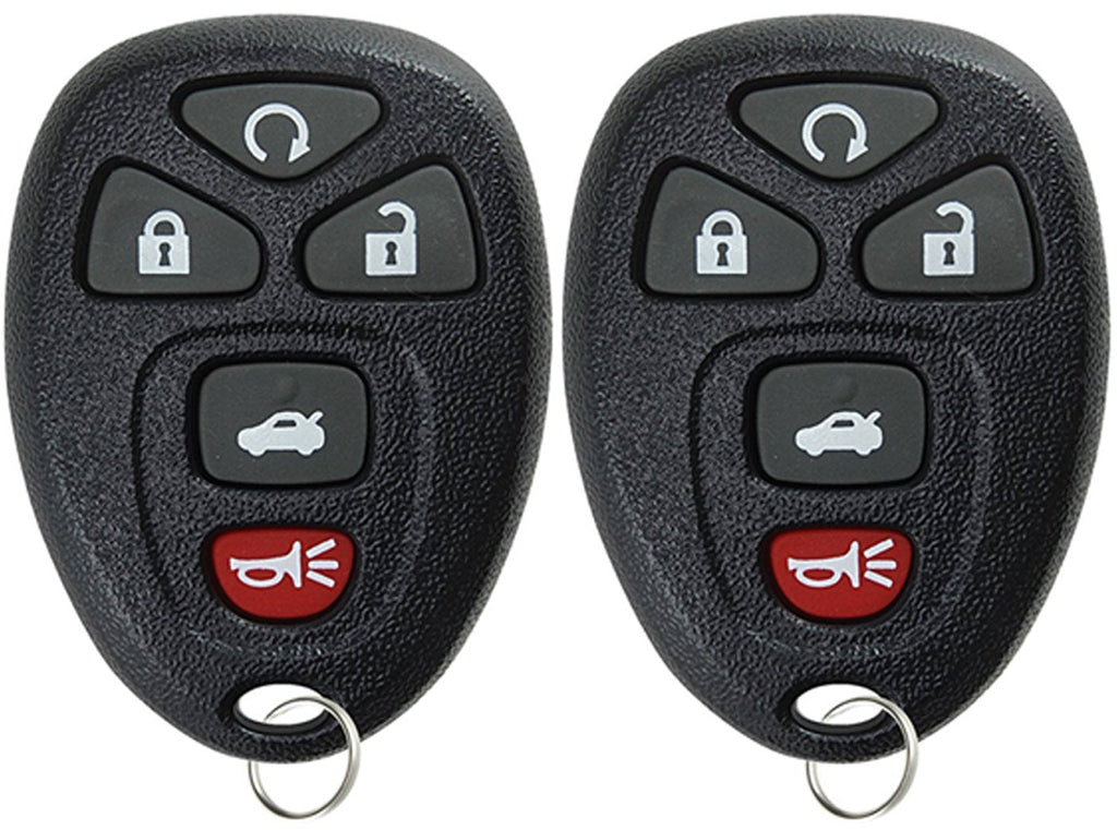 [Australia - AusPower] - KeylessOption Keyless Entry Remote Start Control Car Key Fob Replacement for 22733524 (Pack of 2) black 