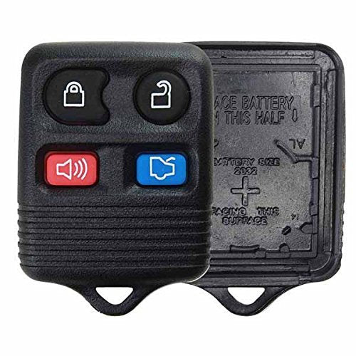 [Australia - AusPower] - KeylessOption Just the Case Keyless Entry Remote Car Key Fob Shell Replacement - Black 
