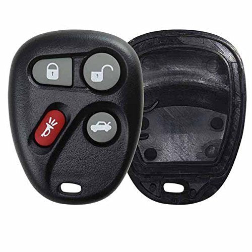 [Australia - AusPower] - KeylessOption Replacement 4 Button Keyless Entry Remote Key Fob Shell Case and Button Pad for KOBLEAR1XT KOBUT1BT black 