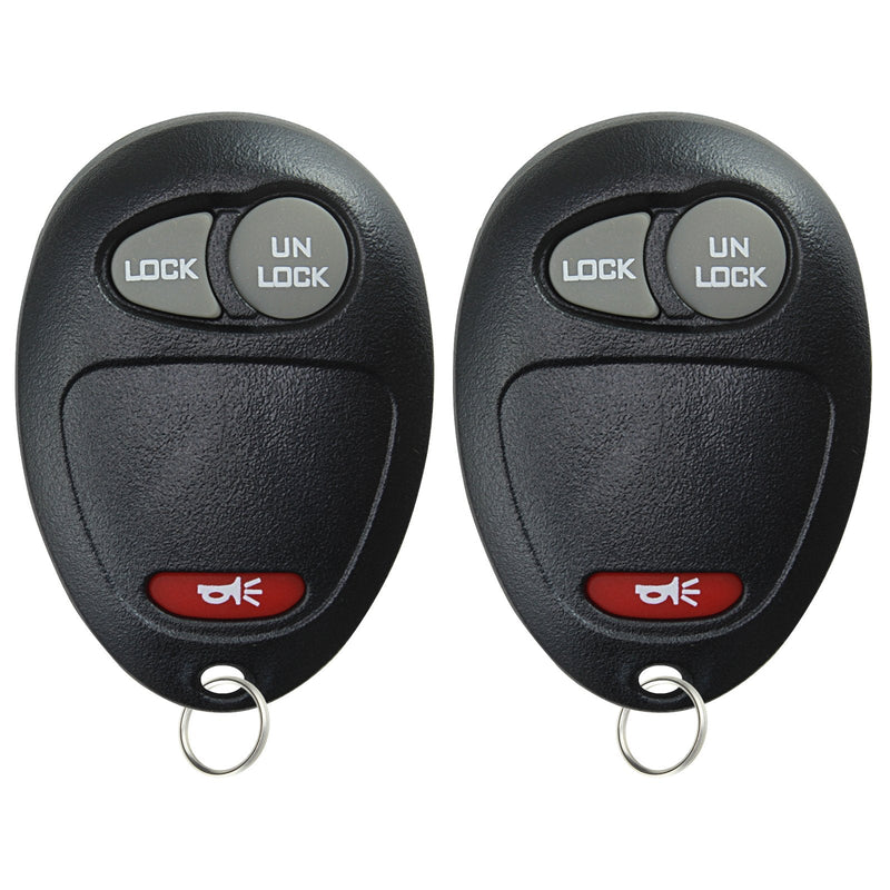 [Australia - AusPower] - KeylessOption Keyless Entry Remote Car Key Fob for Chevy Colorado GMC Canyon Hummer H3 L2C0007T (Pack of 2) black 