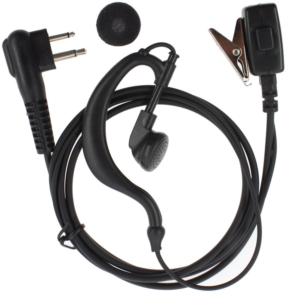 [Australia - AusPower] - Tenq 2-pin G Shape Earpiece Headset for Motorola Radio Cls1110 Cls1410 Cls1413 Cls1450 Cls1450c Etc 