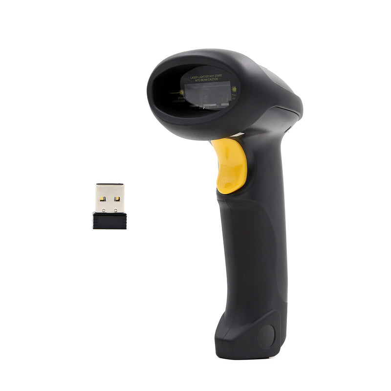 [Australia - AusPower] - TEEMI Wireless Barcode Scanner with Optional Stand Handheld Automatic 1D Laser Rechargeable Bar Code Reader for Windows PC Mac OS Linux Plug and Play (No Stand) No stand 