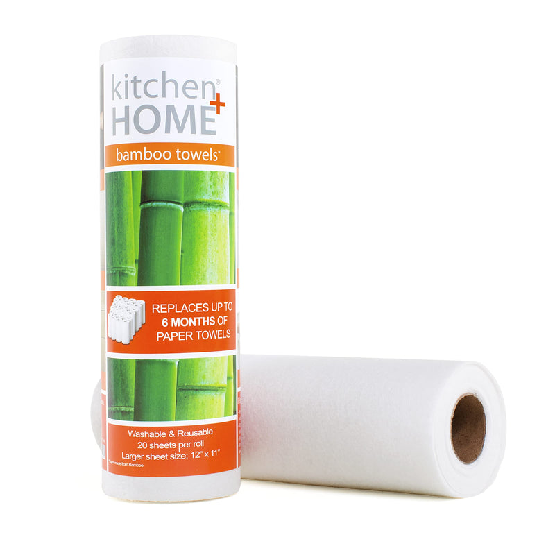 [Australia - AusPower] - Bamboo Towels - Heavy Duty Machine Washable Reusable Rayon Towels - One roll replaces 6 months of towels! 1 Pack 