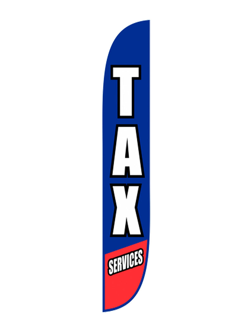 [Australia - AusPower] - LookOurWay Tax Services Themed Feather Flag, 12-Feet (Hardware Not Included) Tax Service Blue 