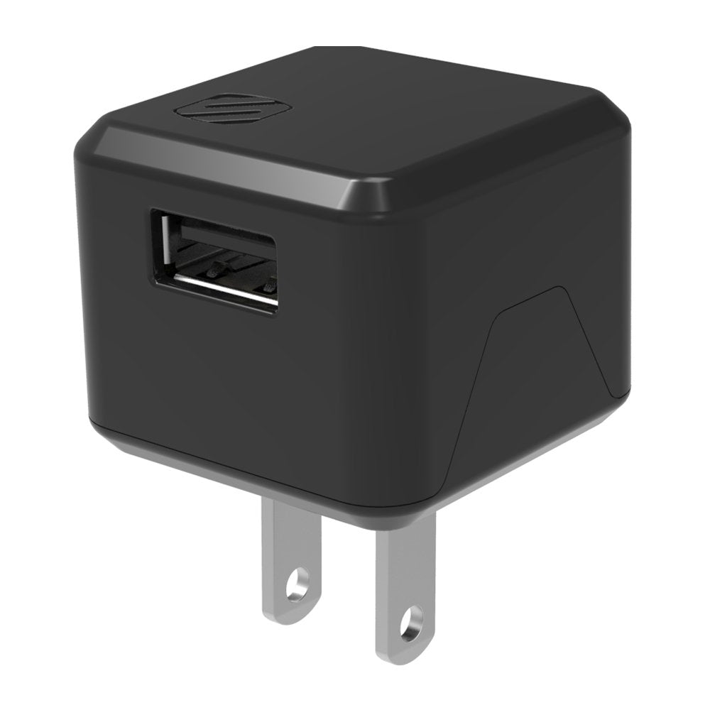 [Australia - AusPower] - SCOSCHE USBH121 SuperCube Flip Single USB Port Wall Charger for USB Devices, Black 