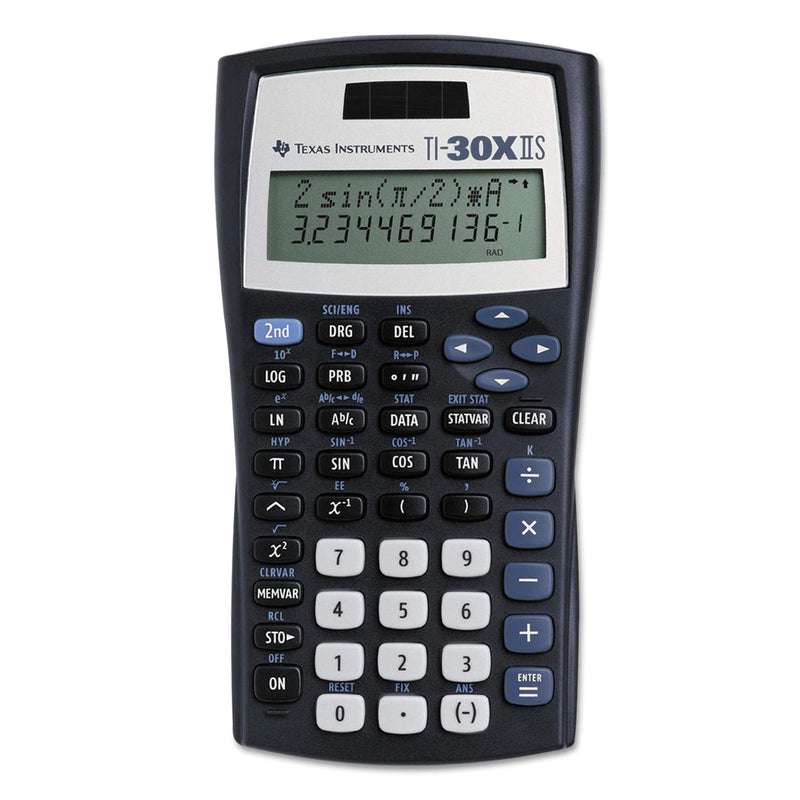 [Australia - AusPower] - Portable & Gadgets Texas Instruments TI-30X IIS 2-Line Scientific Calculator, Black Color: Black 