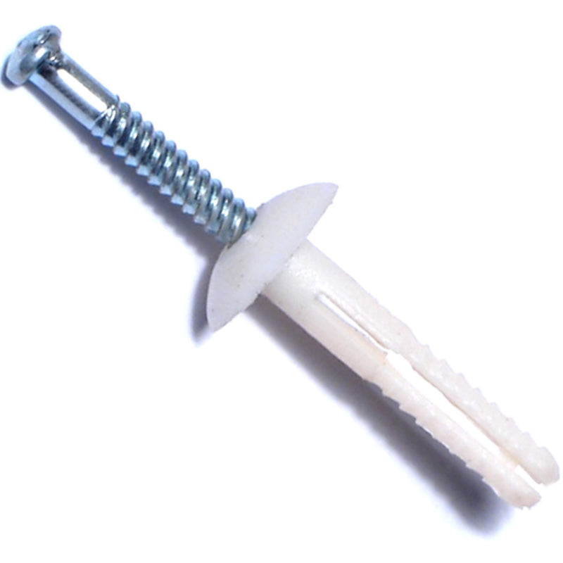[Australia - AusPower] - Hard-to-Find Fastener 014973285425 Nylon Mushroom Nail Drive Anchors, 3/16 x 1, Piece-100 