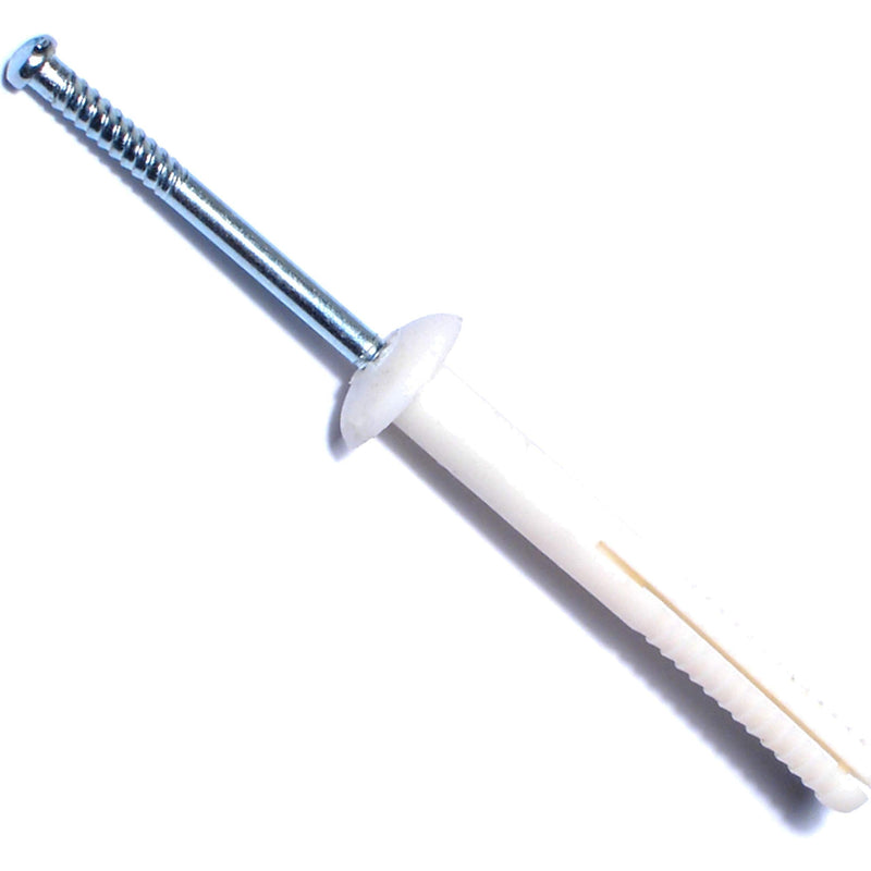 [Australia - AusPower] - Hard-to-Find Fastener 014973285463 Nylon Mushroom Nail Drive Anchors, 1/4 x 2, Piece-100 
