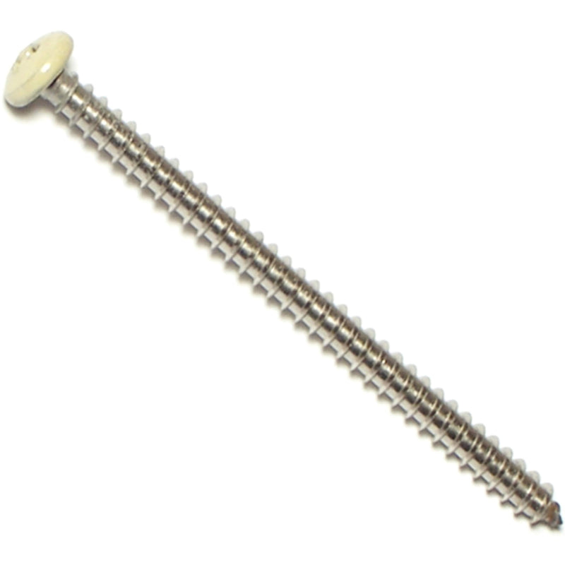 [Australia - AusPower] - Hard-to-Find Fastener 014973192549 Shutter Screws - Beige, 8 x 2-1/2, Piece-12 