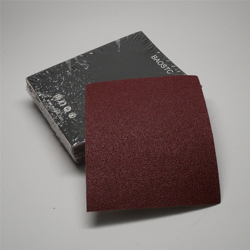 [Australia - AusPower] - BAOSTC 1/4 sandpaper sheet,4-1/2"*5-1/2" P60,red aluminum oxide 50PACK 