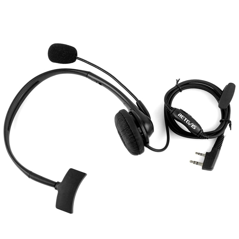 [Australia - AusPower] - Retevis Two Way Radio Earpiece with Mic Noise Cancelling Headset for Retevis H-777 RT21 RT22 RT68 Baofeng UV-5R UV-82 BF-F8HP Walkie Talkies (1 Pack) 