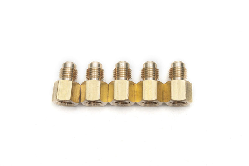 [Australia - AusPower] - LTWFITTING Brass Flare 1/4" OD x 1/8" Female NPT Female Connector Tube Fitting(Pack of 5) 