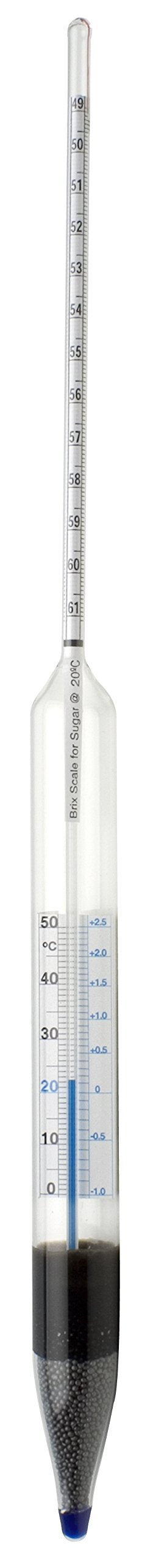 [Australia - AusPower] - SP Bel-Art, H-B DURAC Safety 9/21 Degree Brix Sugar Scale Combined Form Thermo-Hydrometer (B61822-0100) 