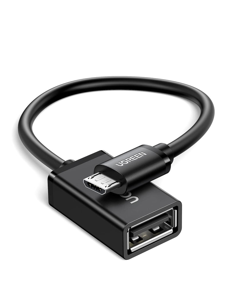[Australia - AusPower] - UGREEN Micro USB 2.0 OTG Cable On The Go Adapter Male Micro USB to Female USB Compatible with Samsung S7 S6 Edge S4 S3 LG G4 Controller Android Windows Smartphone Tablets 4 Inch Black 