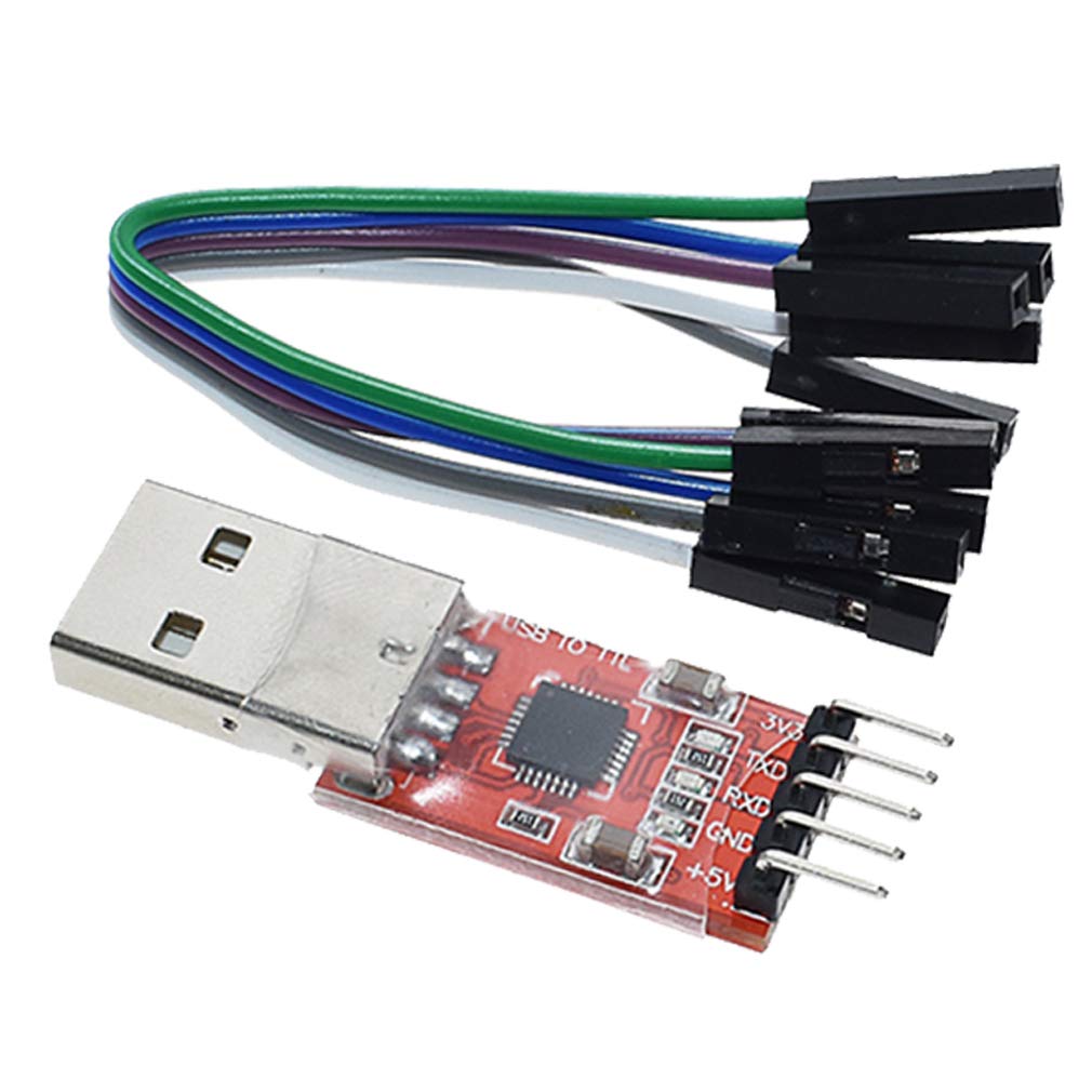 [Australia - AusPower] - HiLetgo CP2102 USB 2.0 to TTL Module Serial Converter Adapter Module USB to TTL Downloader With Jumper Wires 