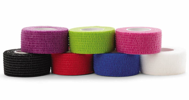[Australia - AusPower] - Medline Self-Adherent Cohesive Wrap Bandage, Latex-Free, 1" x 5 yd, Assorted Color, 30 Count 