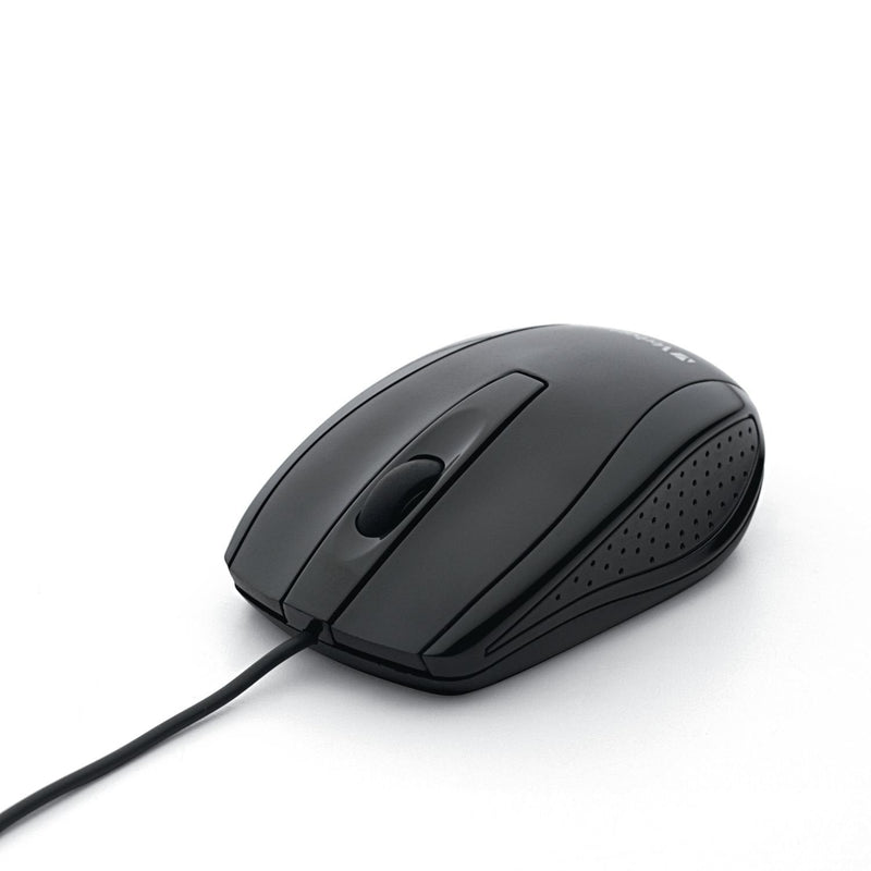 [Australia - AusPower] - Verbatim Wired Computer Mouse - Corded USB Mouse for Laptops and PCs - Right or Left Hand Use, Black Glossy Black 