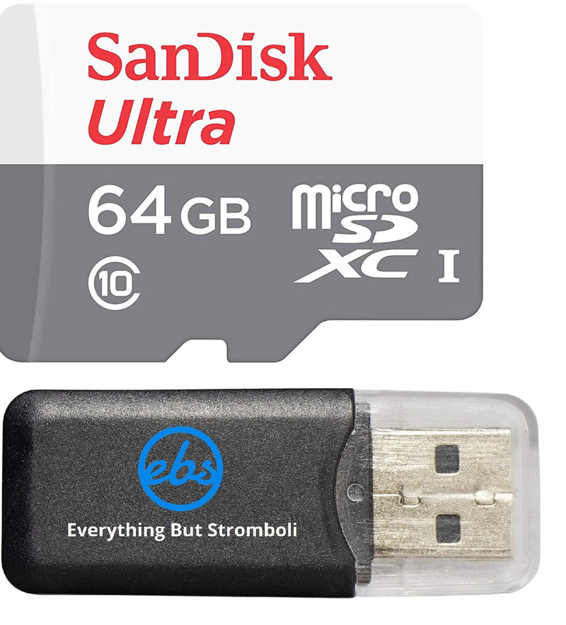 [Australia - AusPower] - 64GB Memory Card for GoPro Hero3 Hero3+ - Sandisk Ultra 64G micro SDXC Micro SD UHS-1 TF Class 10 for Hero3 White Edition / Hero3+ Black Edition / Hero3+ Silver Edition w/ Everything But Stromboli Memory Card Reader 